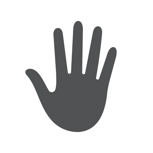 Ręki ikonę stop. Ilustracja wektorowa — Wektor stockowy