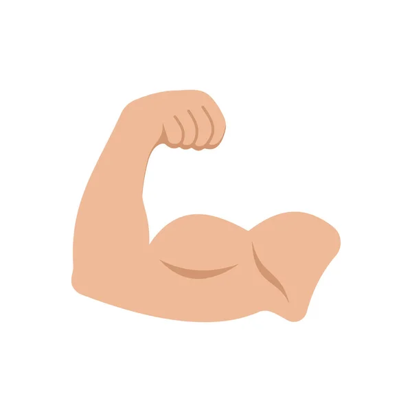 Logo van de biceps. Vectorillustratie — Stockvector