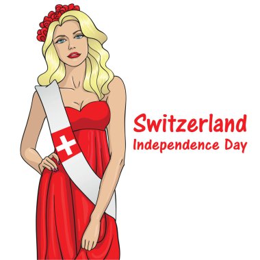 İsviçre bayrağı kız 4