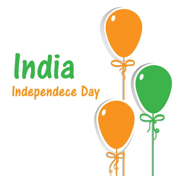 India függetlenségének napján. 15 th augusztus — Stock Vector
