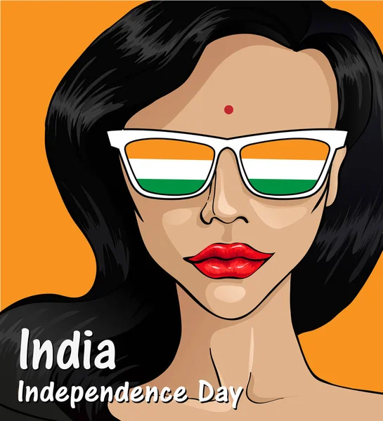 Dzień Niepodległości Indii. 15-tego sierpnia 3 — Wektor stockowy