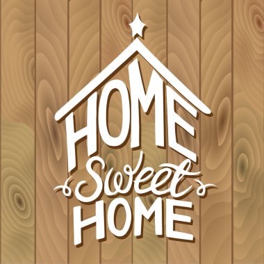 El yapımı yazı alıntı fposter Wood 