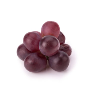 Beyaz yapraklı olgun kırmızı üzüm.