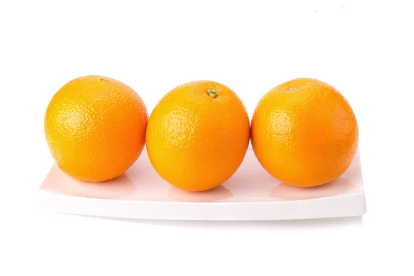 Orange fruit isolated on white — Stock Photo, Image