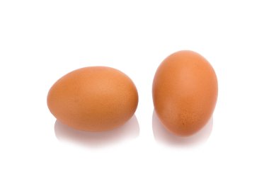 yumurta. Beyaz arka plan üzerinde izole