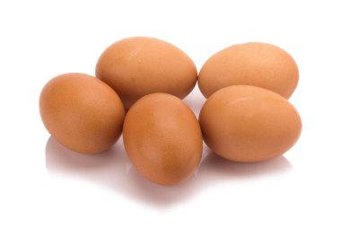 yumurta. Beyaz arka plan üzerinde izole