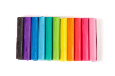 Beyaz arkaplanda plastikin izole edildi