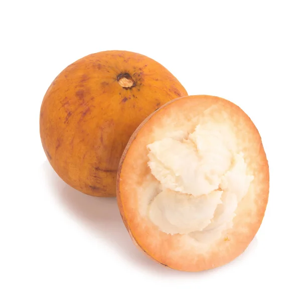 Santol fruit geïsoleerd op witte achtergrond — Stockfoto