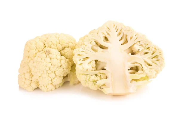 Fresh cauliflower cabbage vegetable on white background — Stock Photo, Image