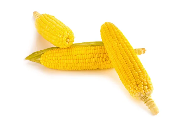 Кукурудза на білому тлі — стокове фото