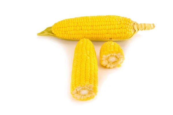 Kukorica fehér alapon — Stock Fotó