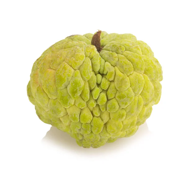 Sugar Apple (custard apple, Annona, sweetsop) on white backgroun