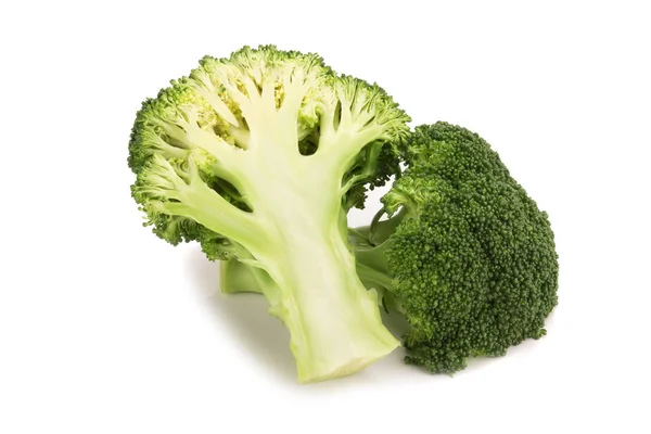 Brocoli frais isolé sur fond blanc — Photo