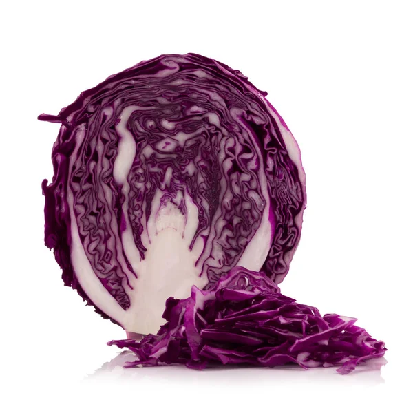 Purple cabbage isolated on white — Stock Photo, Image