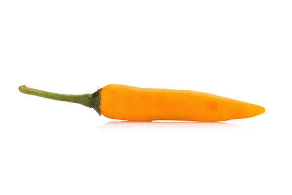 Yellow chili pepper isolated on white background — Stock Photo, Image