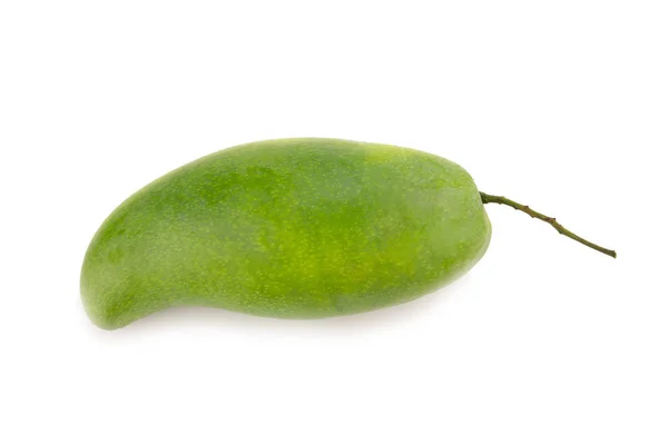 Green mango isolated on a white background — Stock Photo, Image