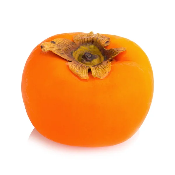 Persimmon frukt isolerad på vit bakgrund — Stockfoto