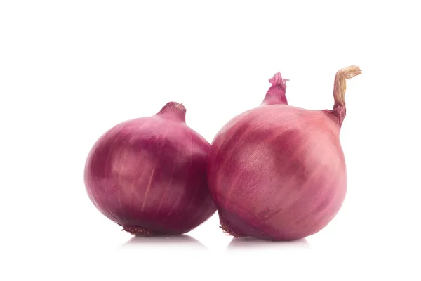 Red sliced onion isolated on white background — Stock Photo, Image