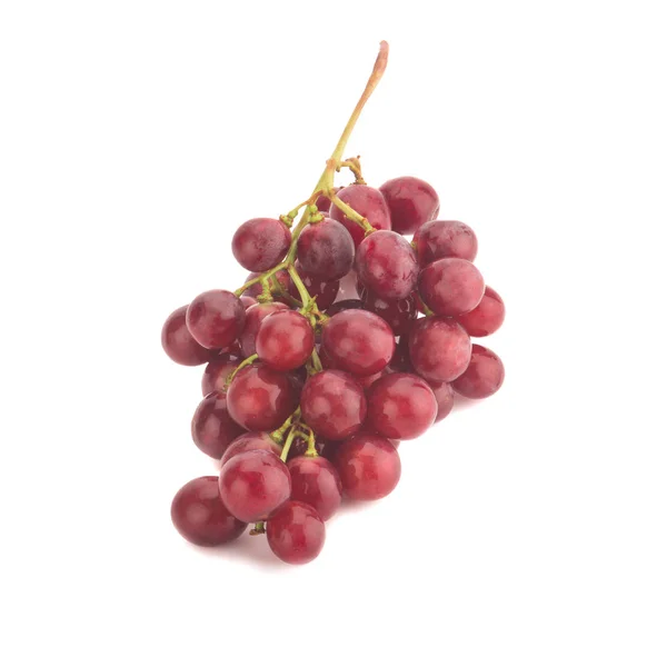 Rote Trauben isoliert auf weißem Hintergrund — Stockfoto