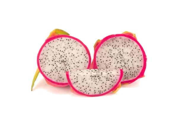 Dragon Fruit izolowane na białym tle — Zdjęcie stockowe