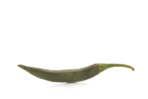 Chili pepper green isolated on a white background — Stock Photo, Image