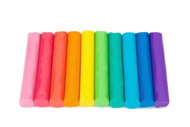 kil. hamuru. duvar. Beyaz arka plan üzerinde izole