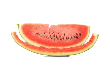 Karpuz dilim yemiş, izole üzerinde beyaz arka plan