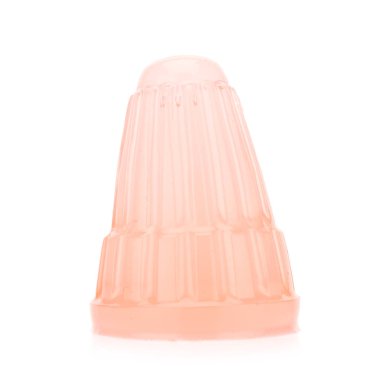 jelatin. pembe. Beyaz arka plan üzerinde izole