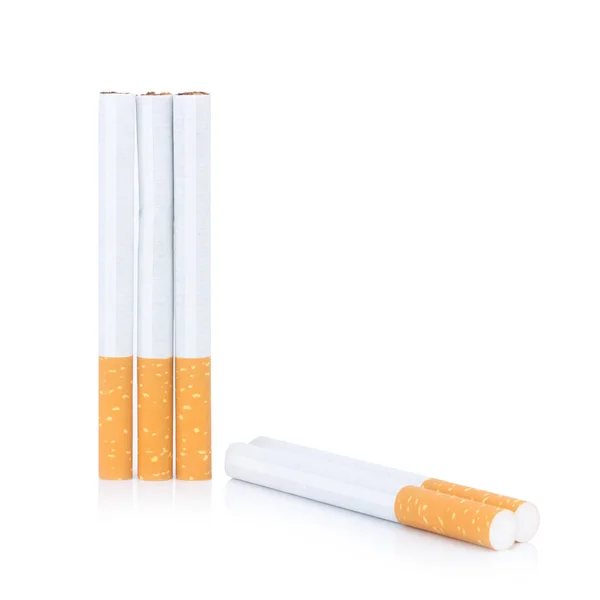 Cigarette ash ashtray isolated on white background — Stock Photo, Image