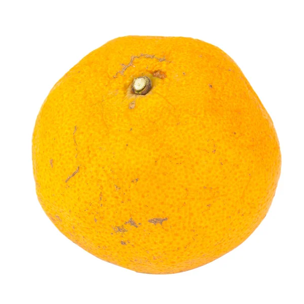 Πορτοκαλί. σάπιο. βρώμικο. απομονωμένα σε λευκό φόντο — Φωτογραφία Αρχείου