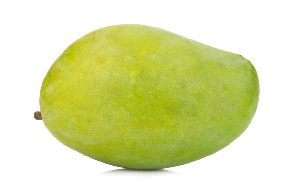 Green mango isolated on a white background — Stock Photo, Image