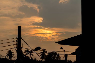 gökyüzü ve bulutlar. akşam arka plan