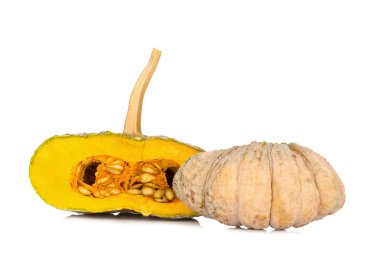 Beyaz arkaplanda kabak izole