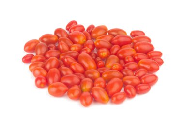 Bebek erik domates. kiraz domates. portre. rengi kırmızı. yığın. Ben