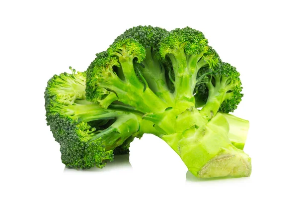 Broccoli half isolated on white background — Stock Photo, Image