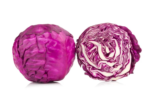 Purple Cabbage isolated on white background — Stock Photo, Image