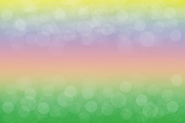Abstract soft colored rainbow gradient with bubbles bokeh lights. Beautiful texture.