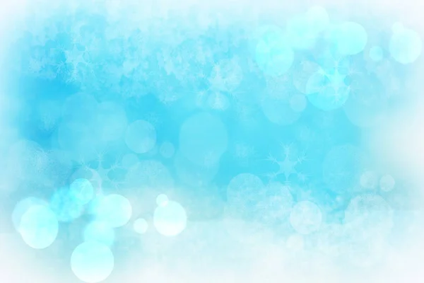 抽象五颜六色的模糊蓝色纹理背景与白色和蓝色的散景圆在柔和的颜色样式 水下背景或冬季设计插图模板 — 图库照片