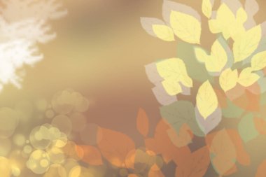 Sonbahar arka plan. Soyut şenlikli sonbahar degrade altın pastel parlak arka plan dokusu ile bırakır. Pastırma yazı. Uzay.