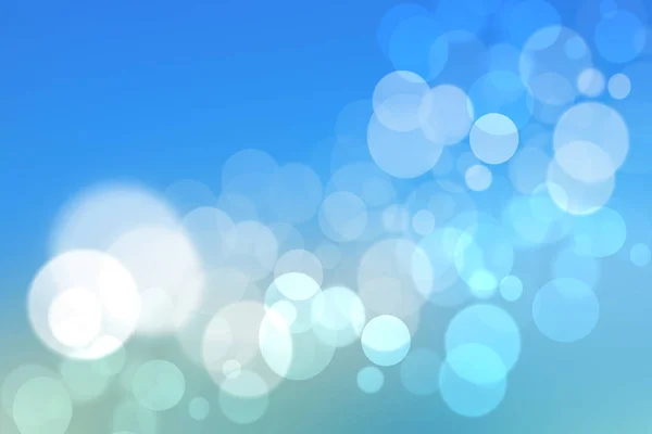 Abstract Colorful Blur Blue Texture Background White Blue Bokeh Circles — Stock Photo, Image