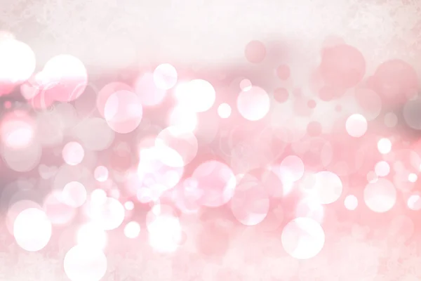 Abstrato Borrão Festivo Fundo Pastel Rosa Brilhante Com Corações Brancos — Fotografia de Stock