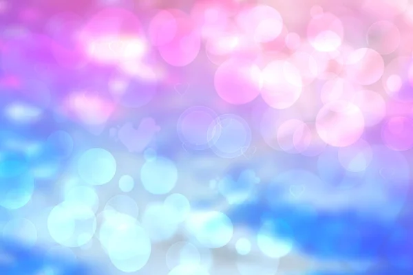 Textura Fundo Pastel Embaçada Azul Rosa Abstrata Com Luzes Bokeh — Fotografia de Stock