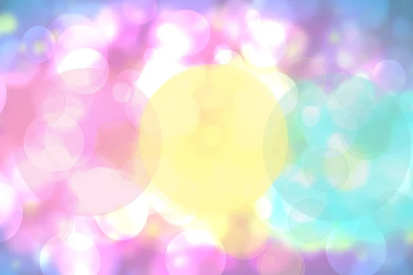 Abstract Festive Fresh Colorful Pastel Background Texture Circular Bokeh Lights — Stock Photo, Image