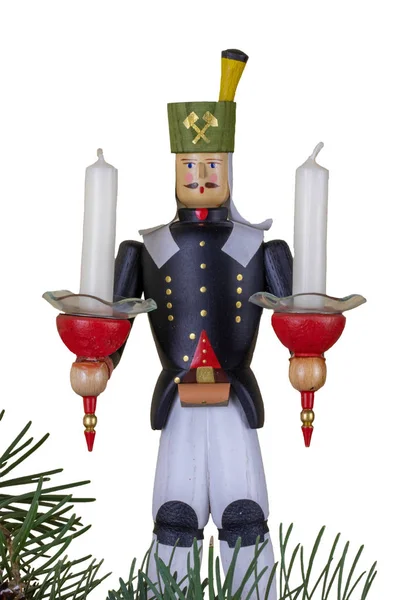 Kerstmis Decoratie Achtergrond Close Van Een Kerst Vintage Houten Traditionele — Stockfoto