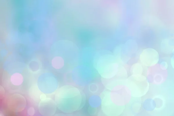 Abstract Blauw Pastel Bokeh Achtergrondstructuur Met Lichte Zachte Kleur Cirkels — Stockfoto