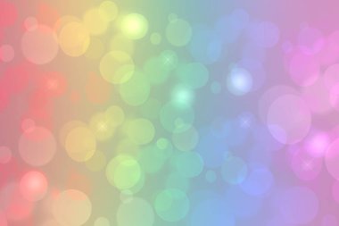 Gökkuşağı arka plan. Taze canlı renkli fantezi gökkuşağı arka plan doku ufuk bokeh ışıkları ile soyut. Güzel hafif doku.