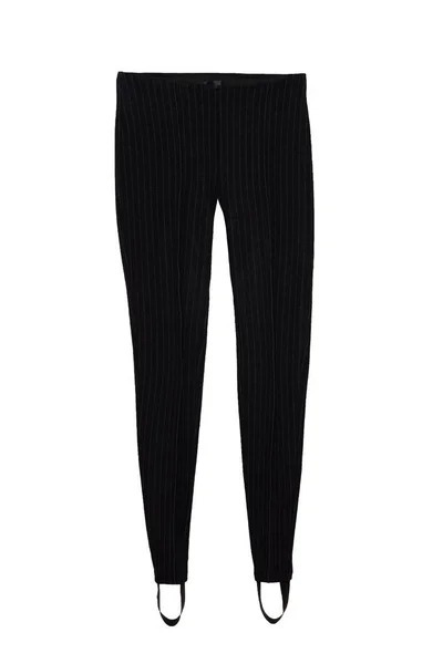 Business Fashion Female Elegant Black Pants Pencil Style Isolated White — Stock Photo, Image