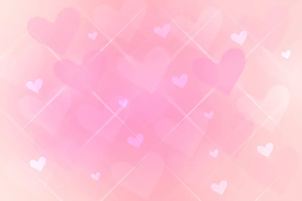 Glückliche Valentinstage Oder Hochzeitstag Hintergrund Abstrakte Liebe Romantischen Urlaub Rosa — Stockfoto