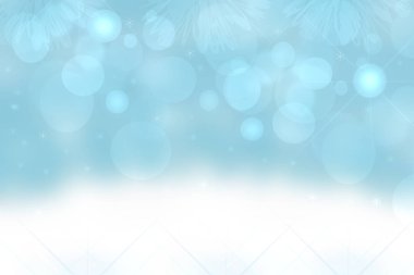 Mavi arka plan. Soyut bulanık şenlikli açık mavi renkli kış bokeh ile Noel için mavi ışıklar defocused. Güzel doku.