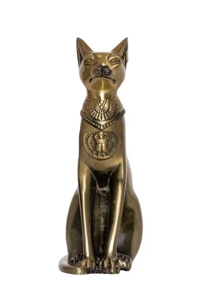 Egyptische Kat Decoratie Achtergrond Beeldje Van Een Mythologische Egyptische Kat — Stockfoto